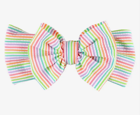 Seersucker Swim Bow Headband
