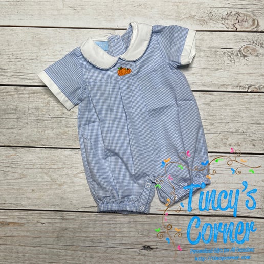 Pumpkins on Blue James Bubble