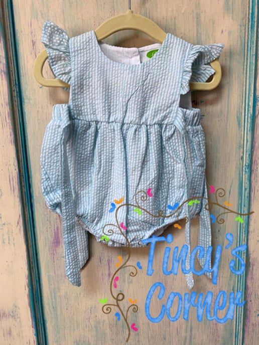 Girl's Seersucker Bubble