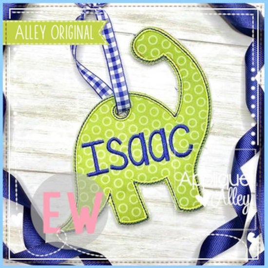 Long Neck Dinosaur Bag Tag