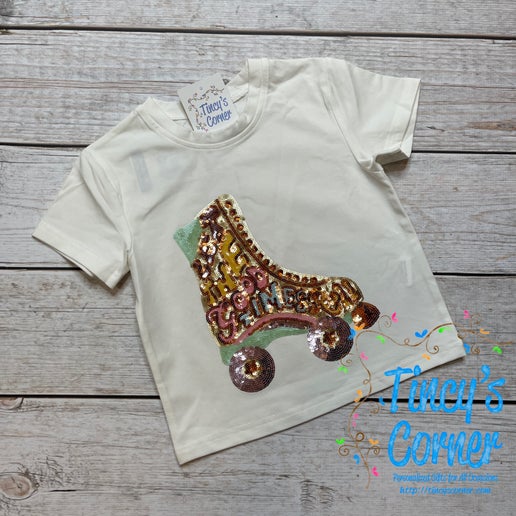 Roller Skate Kid Sequin Shirt