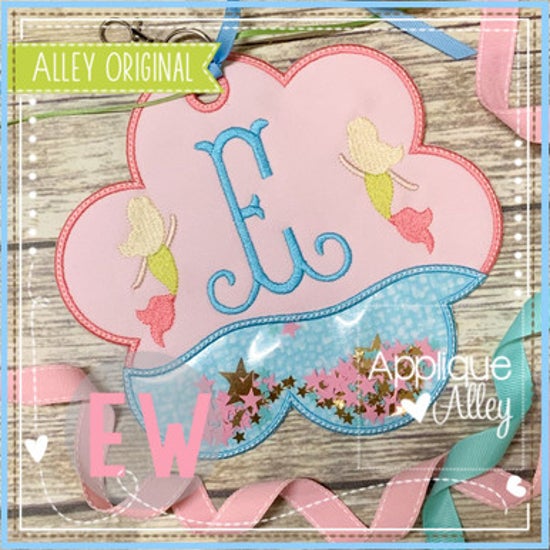 Scallop Mermaid Bag Tag