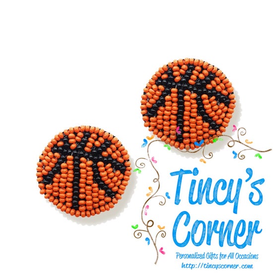 Shootin Hoops Beaded Earrings