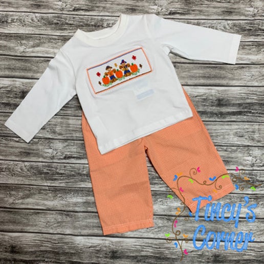 Scarecrow & Pumpkins Pants Set