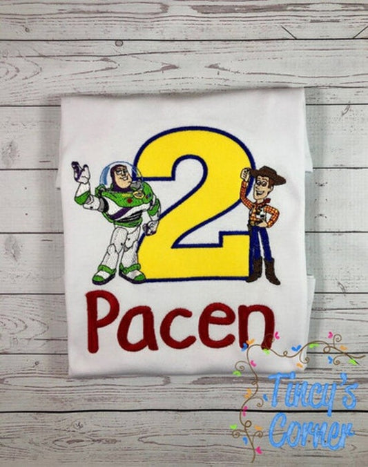 Toy Story Birthday Applique T-Shirt