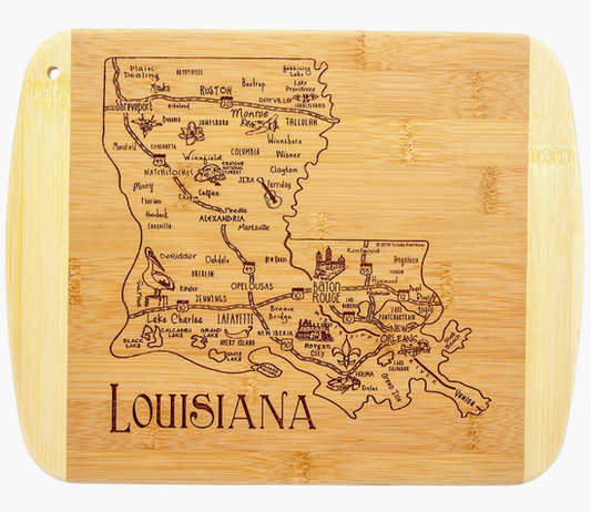 A Slice of Life Louisiana Cutting & Serving Board