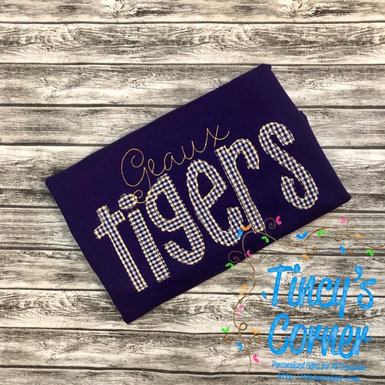 Geaux Tigers Applique T-Shirt