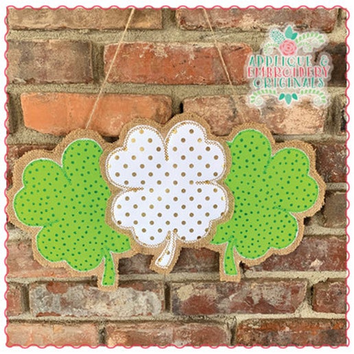 Triple Shamrock Door Hanger