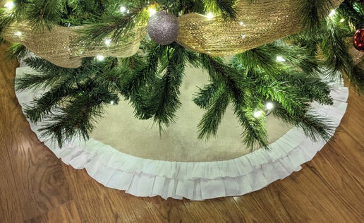 Christmas Tree Skirt Ruffle