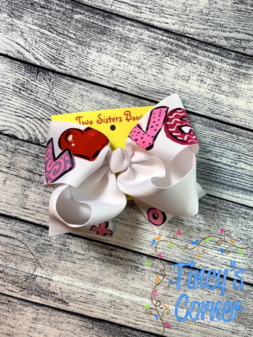 Big Love White Hair Bow
