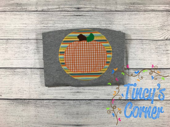 Pumpkin Fall Applique T-Shirt