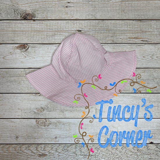 Girl's Seersucker Sunhat
