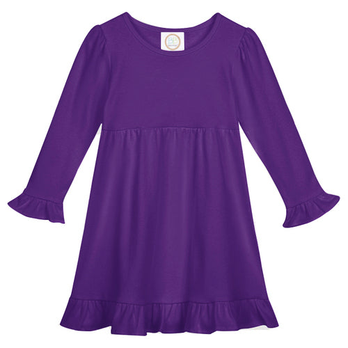 LS Empire Waist Ruffle Dress