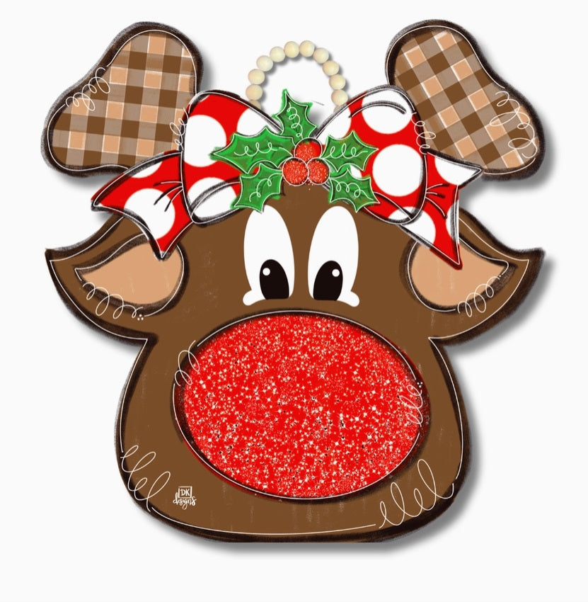 Reindeer Door Hanger