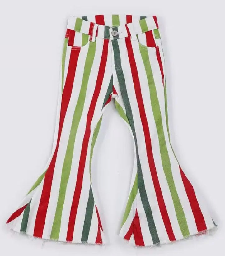 Stripe Christmas Jeans