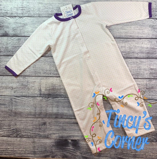 Yellow Dots w/Purple Playsuit