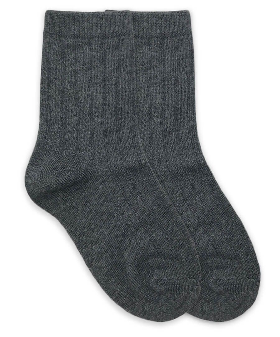 Cotton Rib Crew Socks