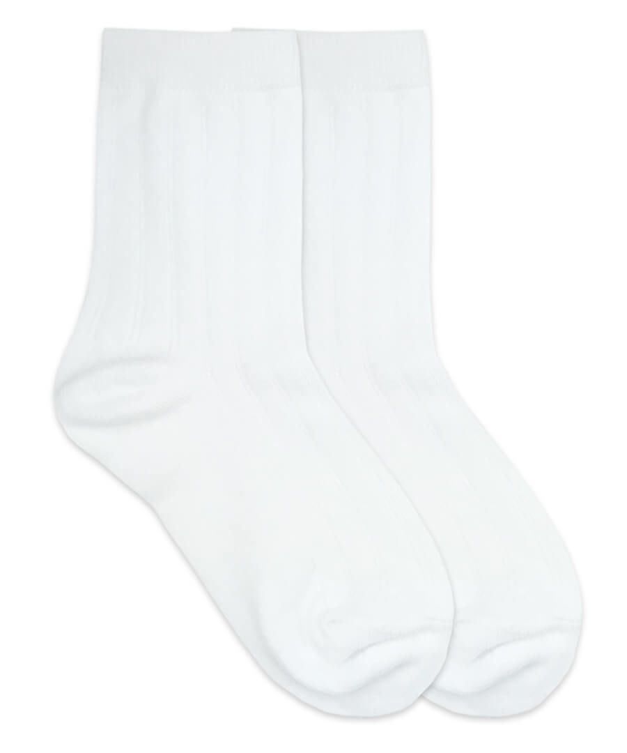 Cotton Rib Crew Socks