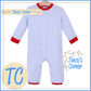 Boy's Long Sleeve Stripe Romper