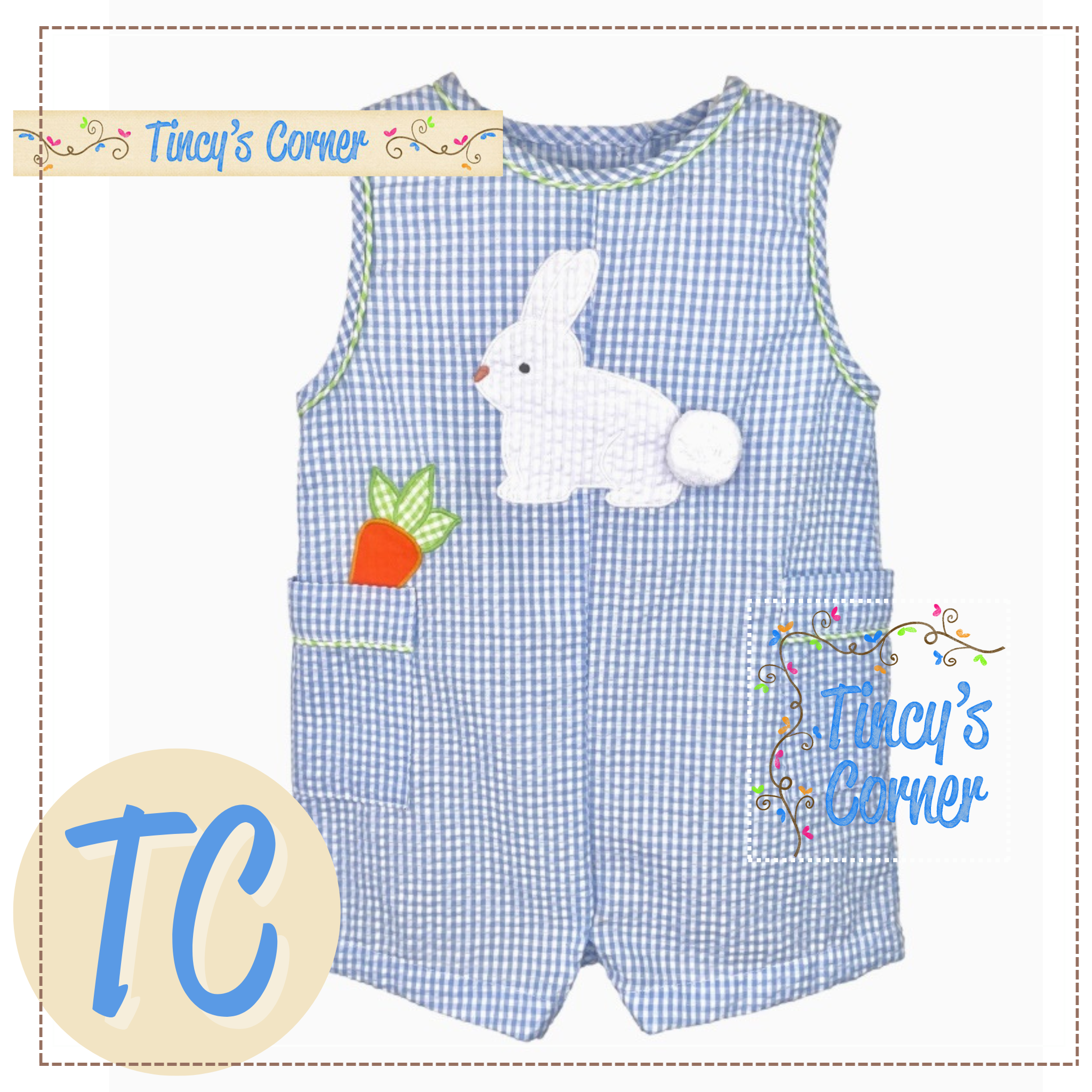 Bunny and Carrot Pockets Jon Jon