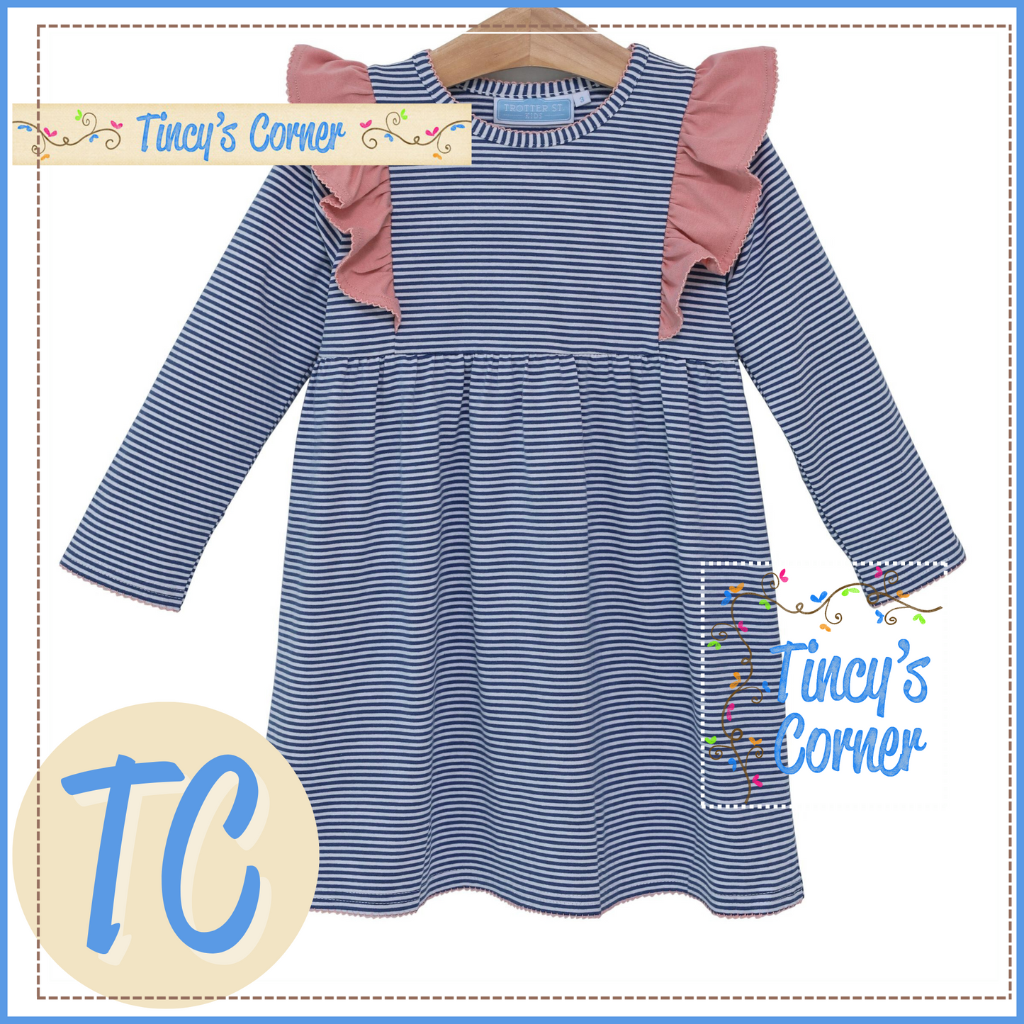 Girl's Madison Stripe Dress