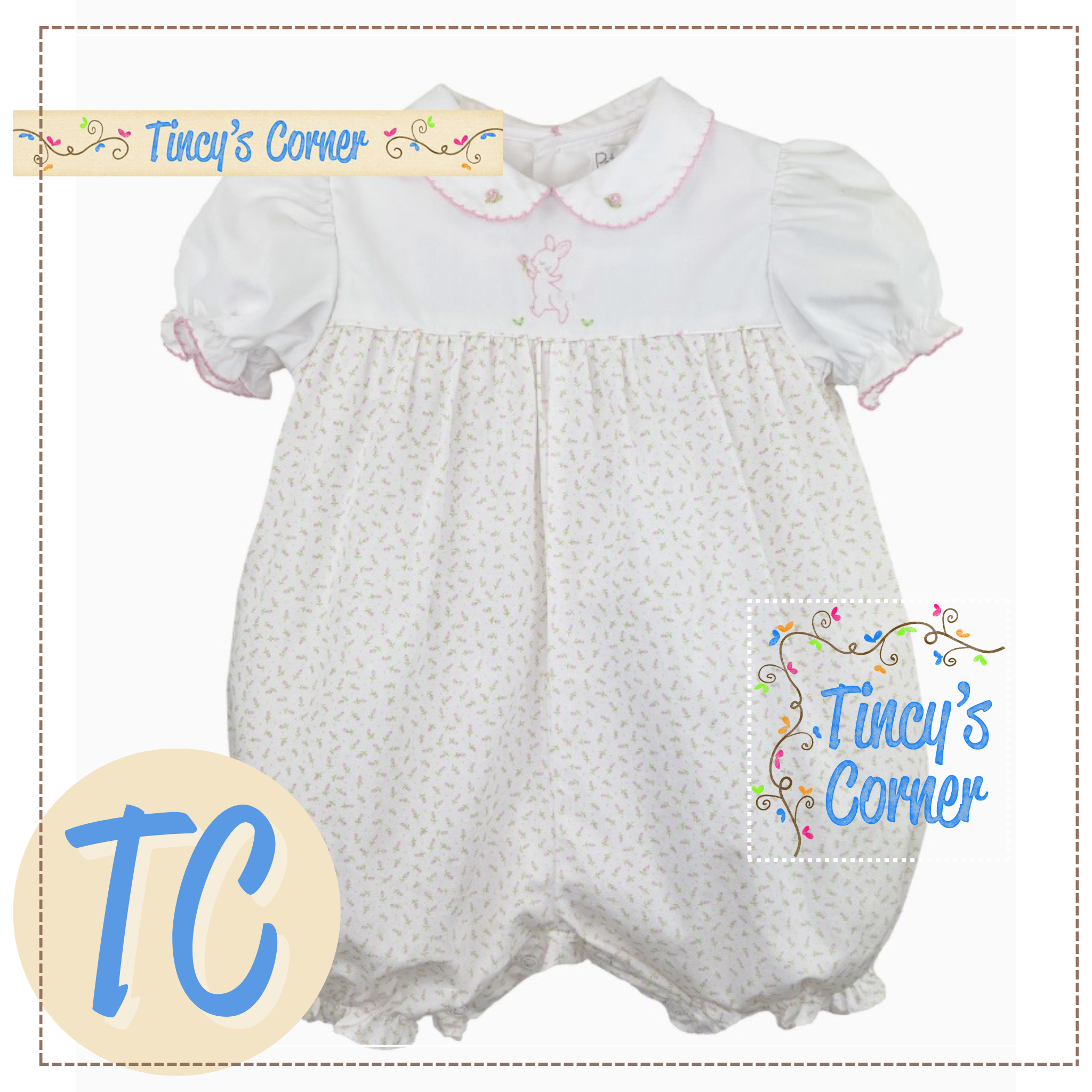 Embroidered Bunny Bubble