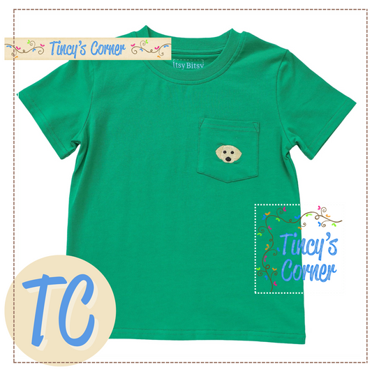 Dog Pocket Tee Short Set