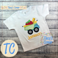 School Supplies  Dump Truck Applique T-Shirt