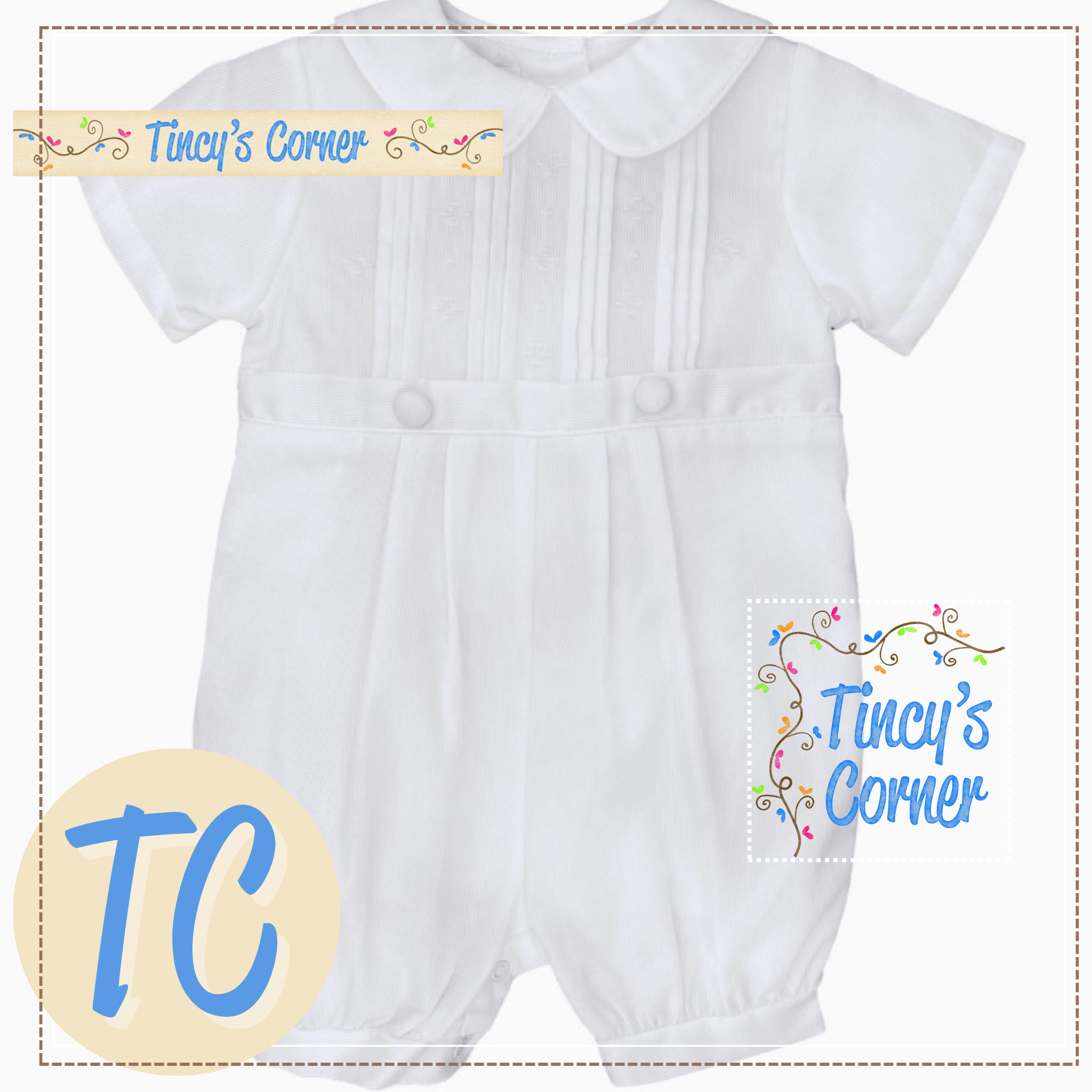 Christening Knicker with Pintucks