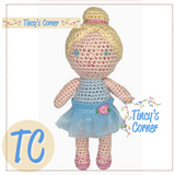 Ballerina Bamboo Crochet Rattle