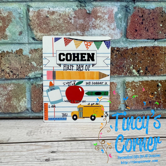 First Day/Last Day School Dry Erase Board