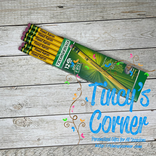 Engraved #2 Yellow Pencils