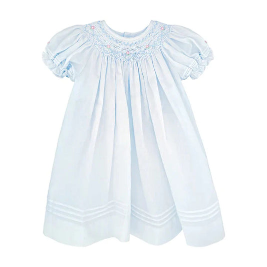 Blue Smocked Daygown