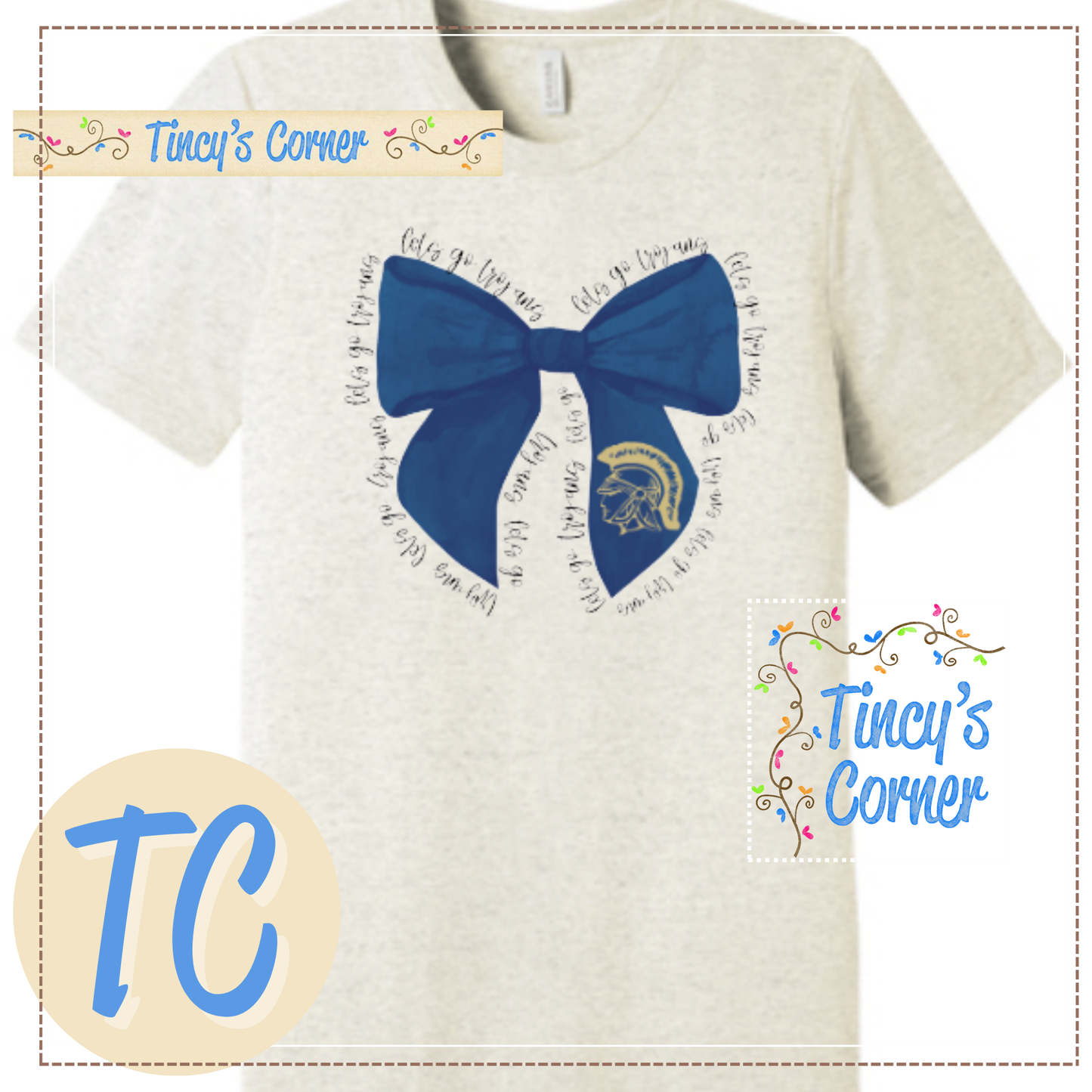 Let's Go Trojans Hairbow T-Shirt/Sweatshirt