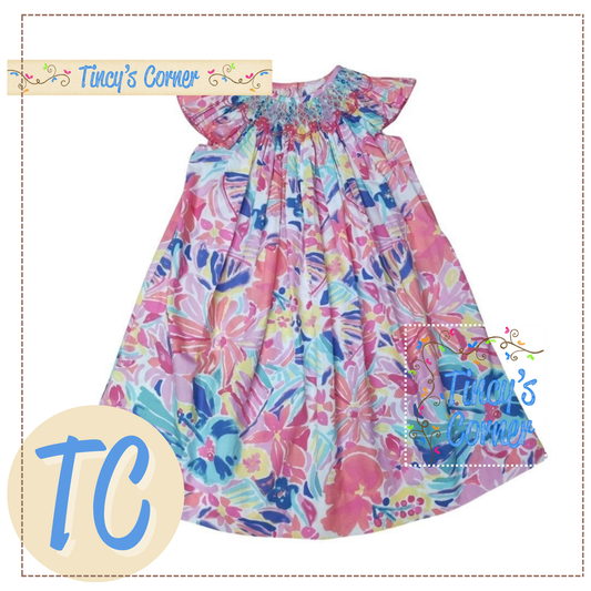 Petal Punch Smocked Dress