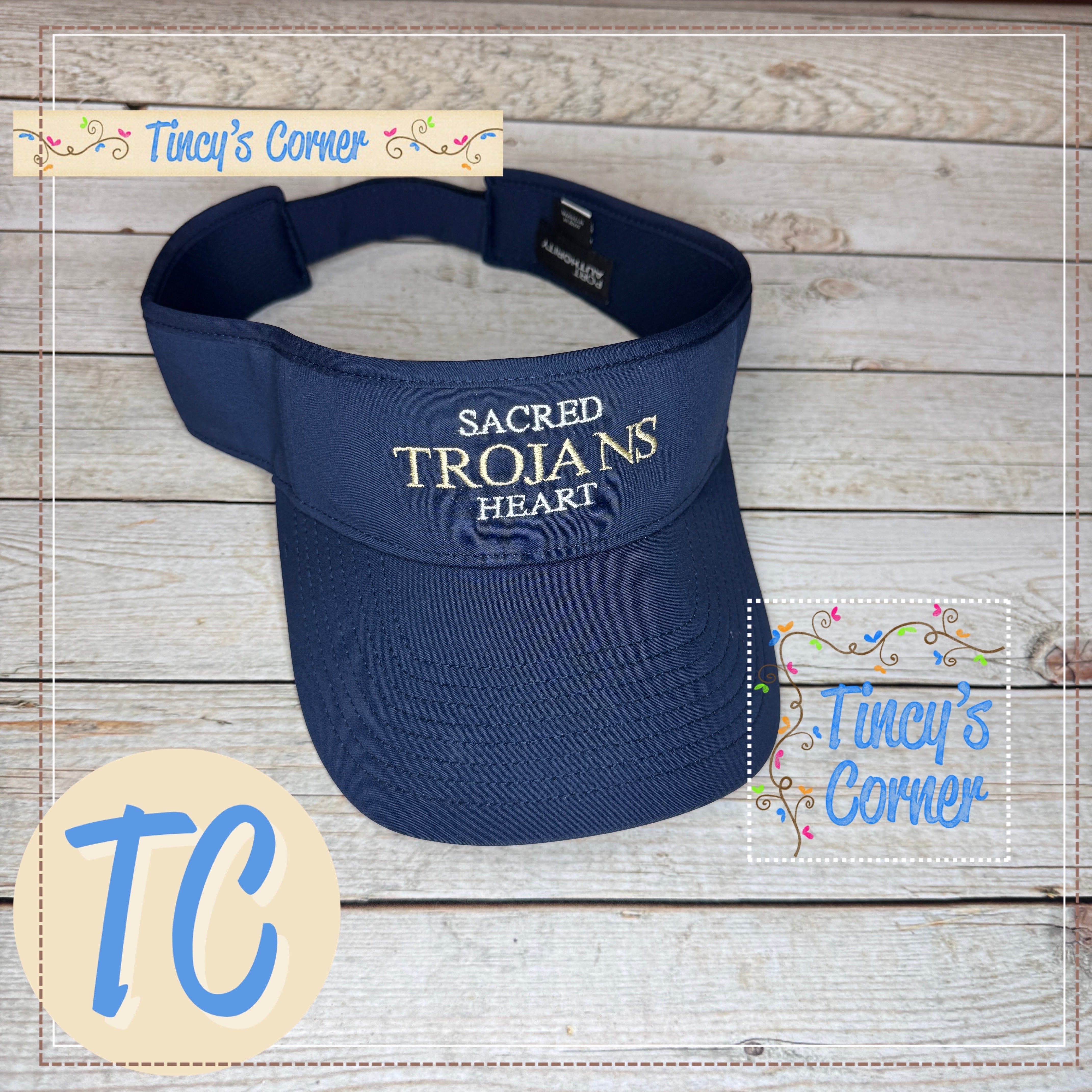 Sacred Heart Trojans Visor