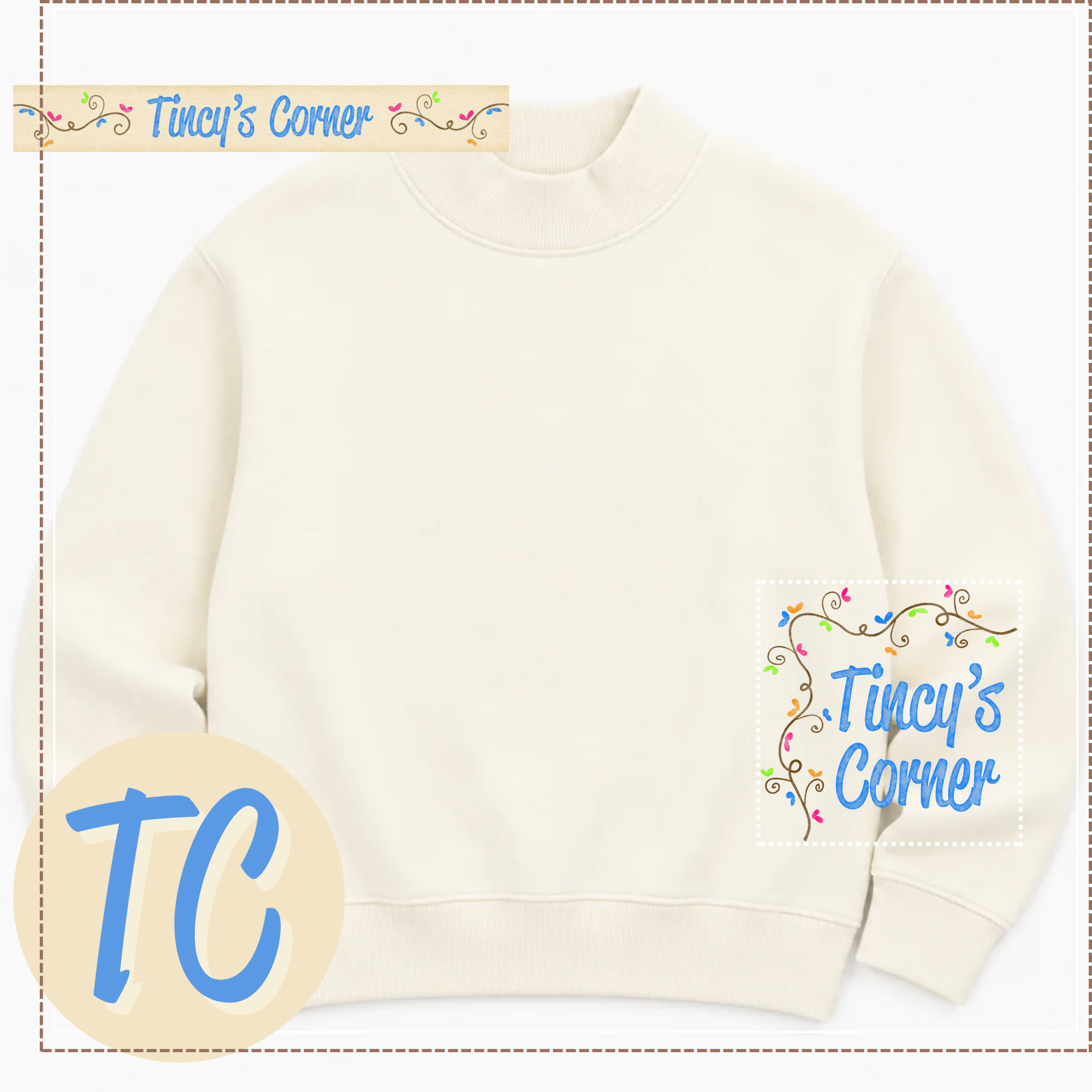 Adult Mock Neck Sweatshirt