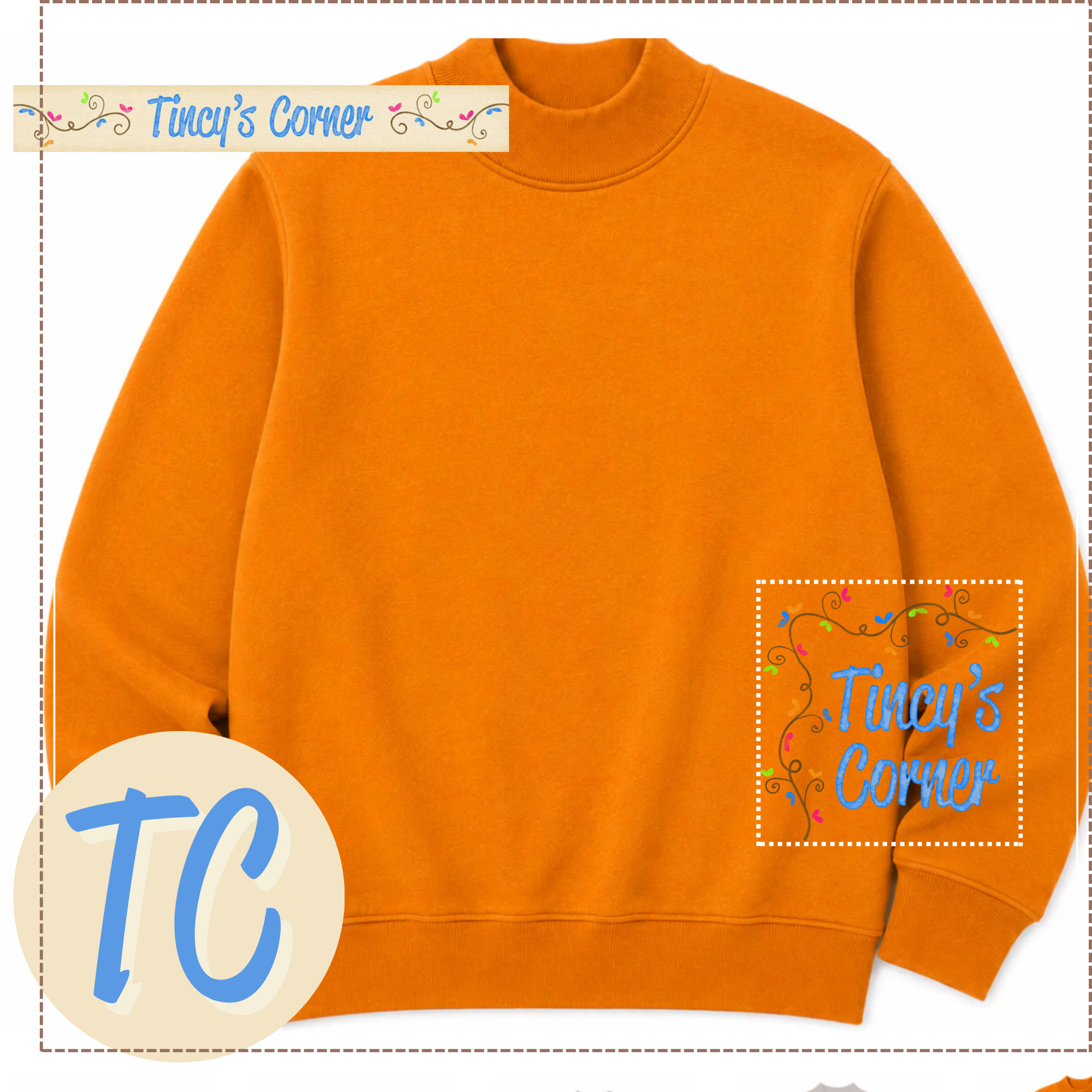 Adult Mock Neck Sweatshirt