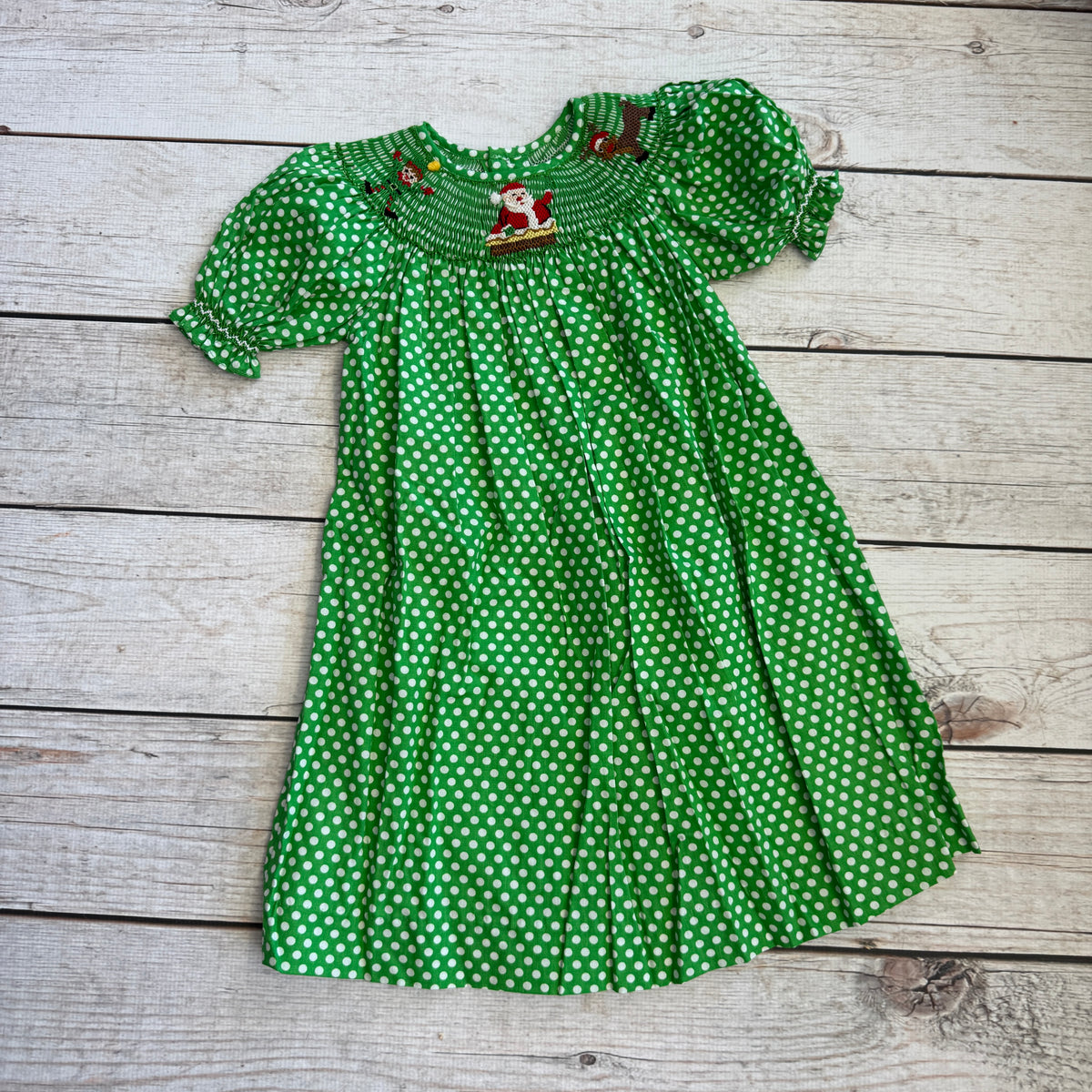 Smocked Christmas Trio Dress