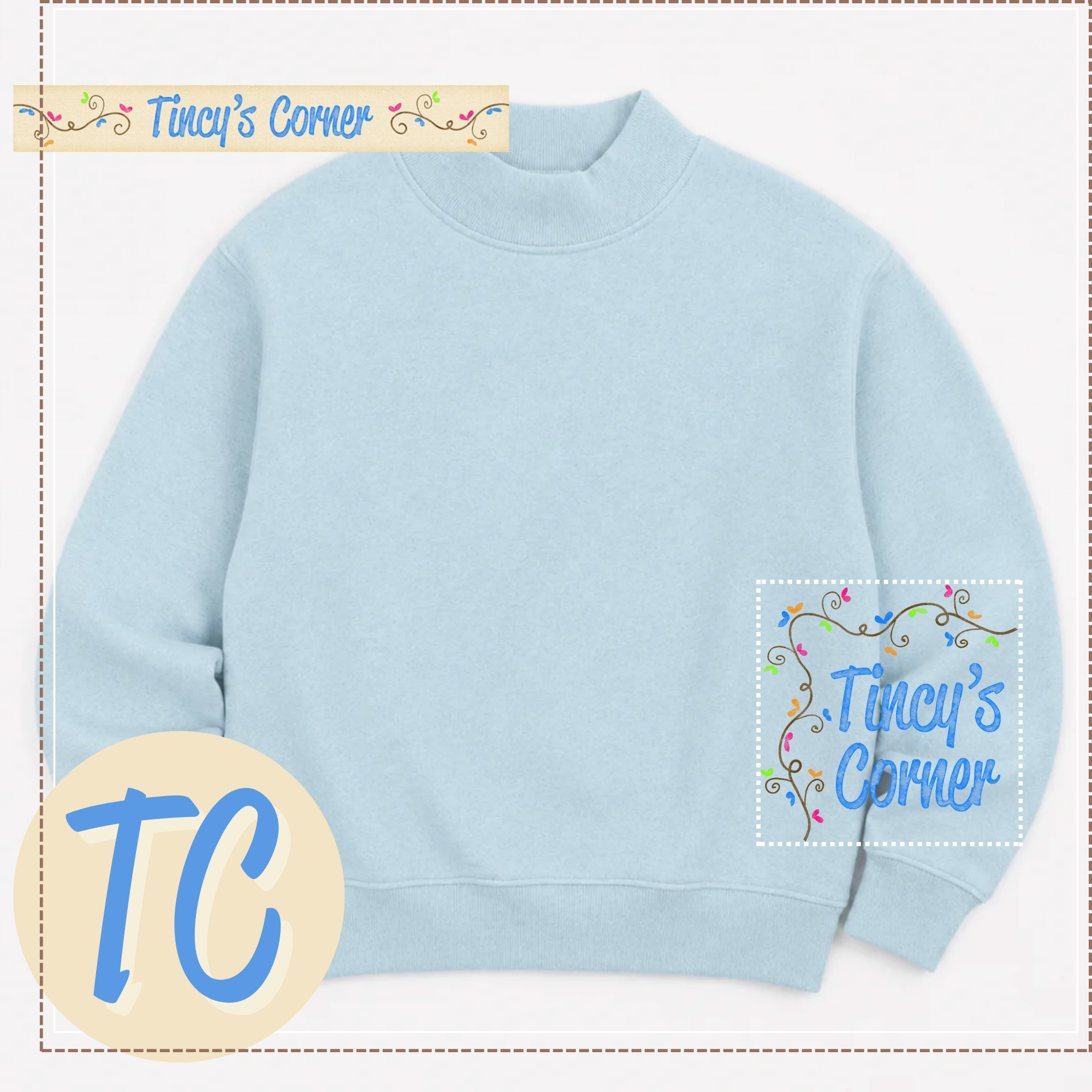 Adult Mock Neck Sweatshirt