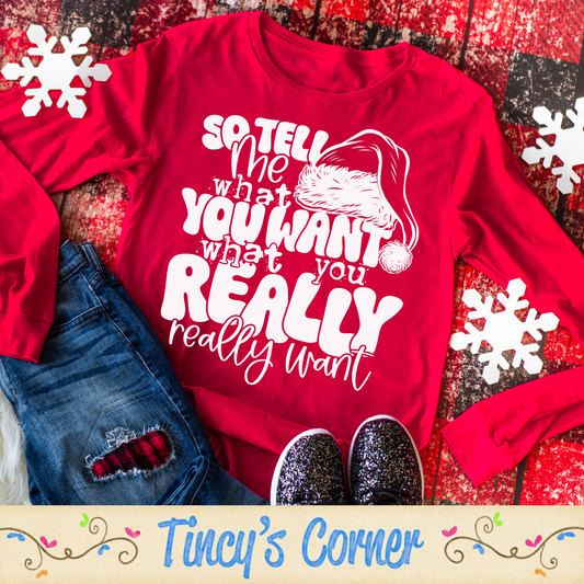 So Tell Me What You Want SPT