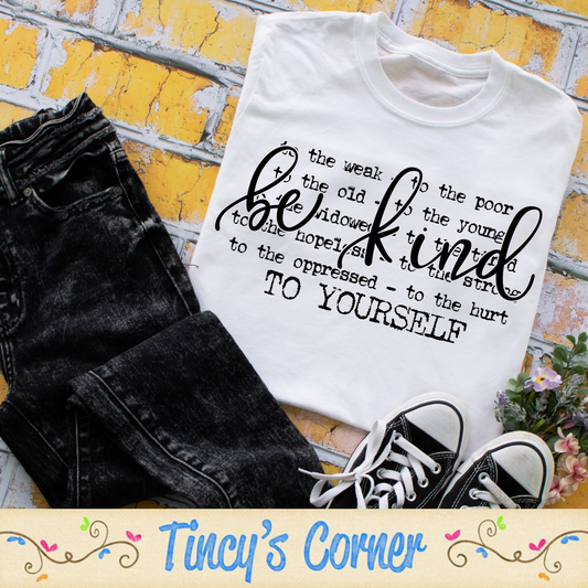 Be Kind To Yourself SPT