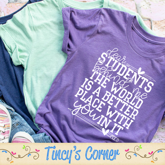 Dear Students SPT