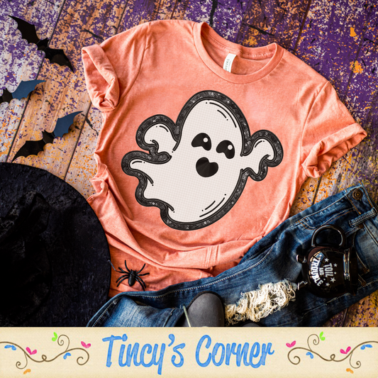 Embroidered Ghost -DTF SPT