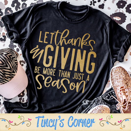 Let Thanks and Giving SPT