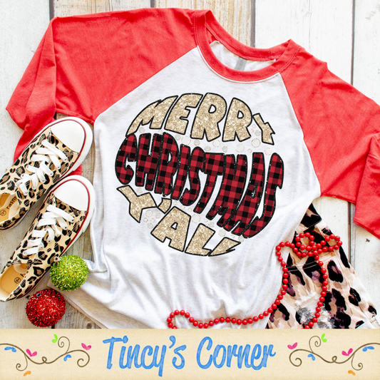 Merry Christmas Y'all -DTF SPT