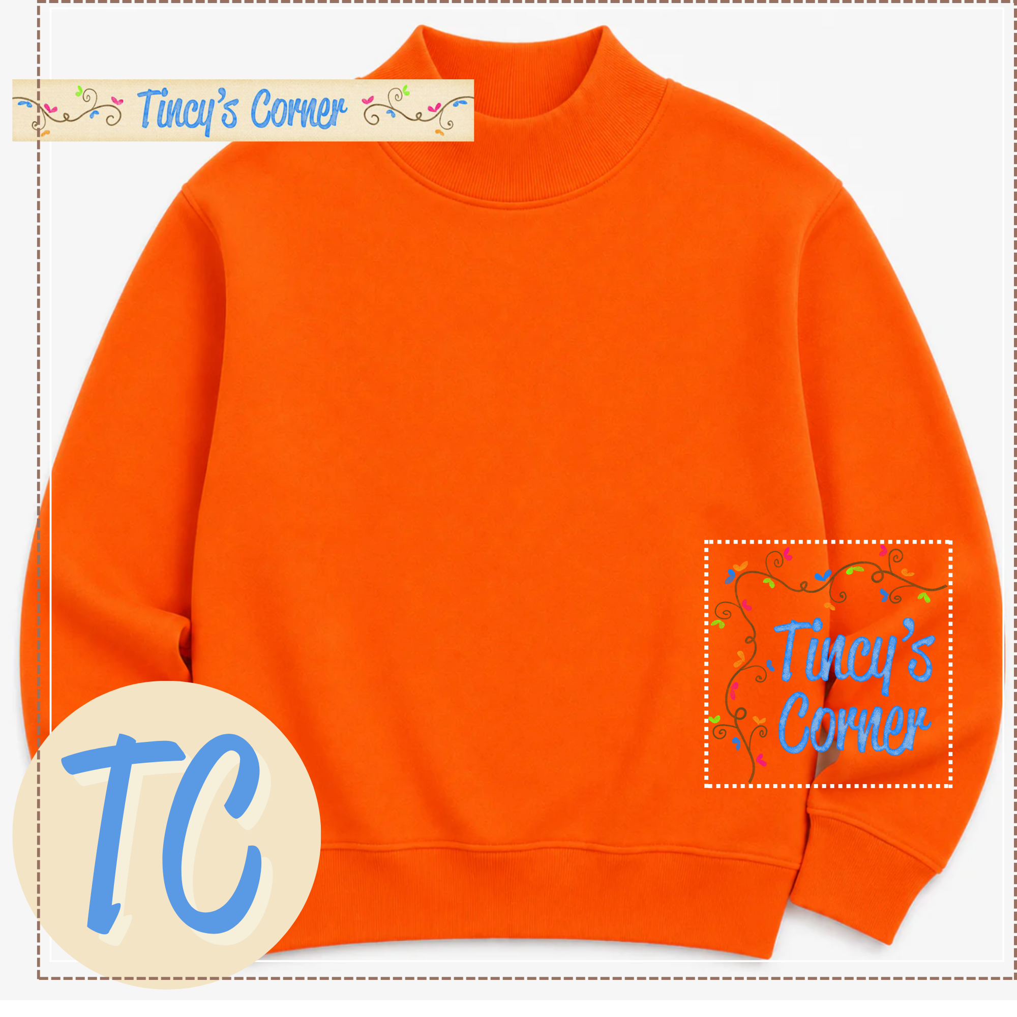 Adult Mock Neck Sweatshirt