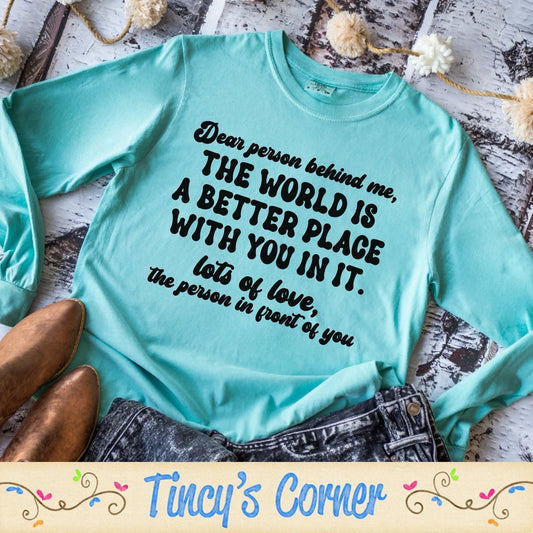 Dear Person Behind Me SPT