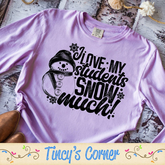 I Love My Students Snow SPT