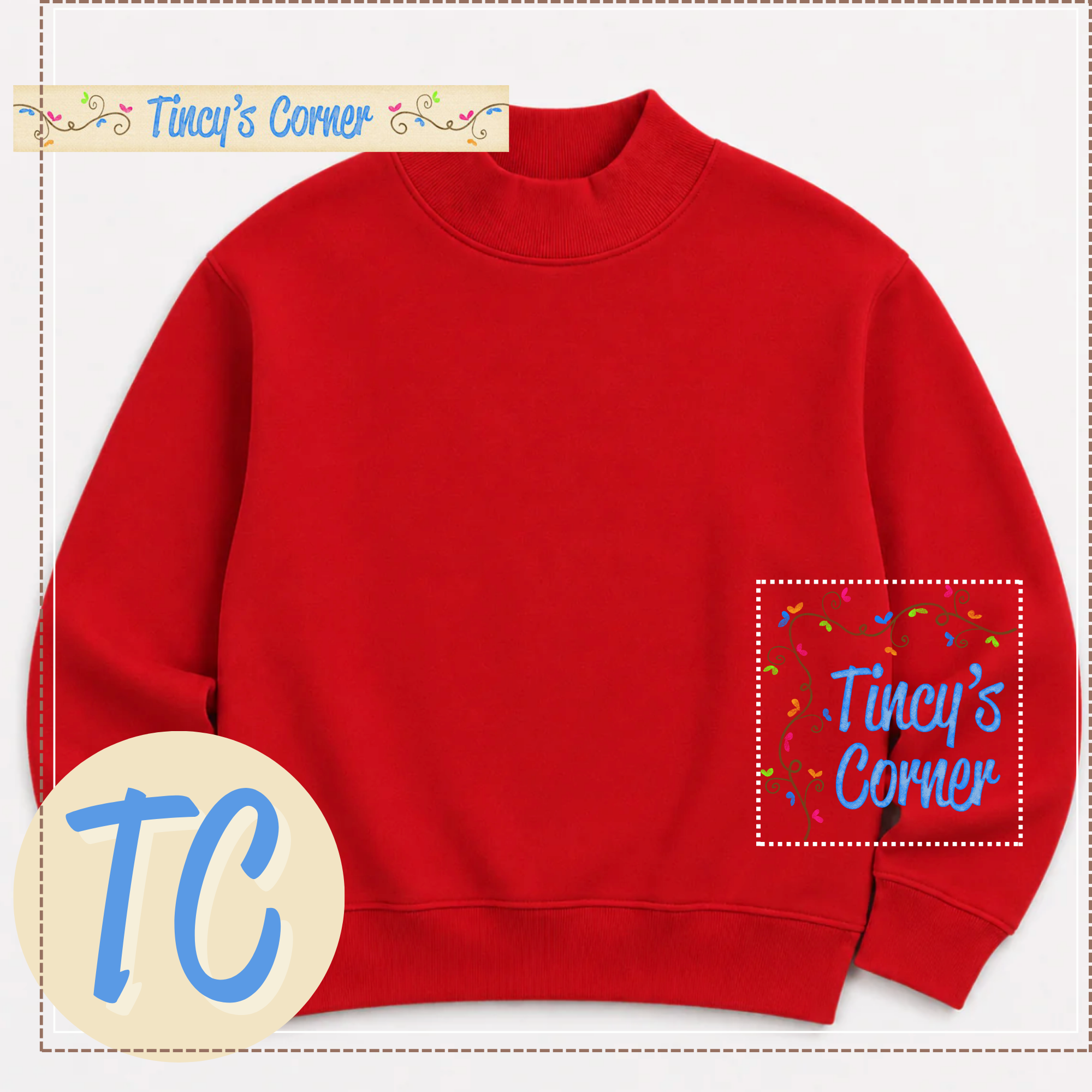 Adult Mock Neck Sweatshirt